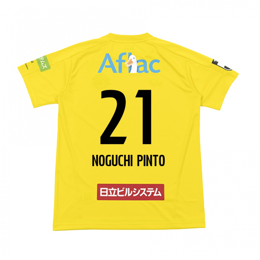 Gyermek Amato Noguchi Pinto #21 Sárga Fekete Hazai Jersey 2024/25 Mez Póló Ing