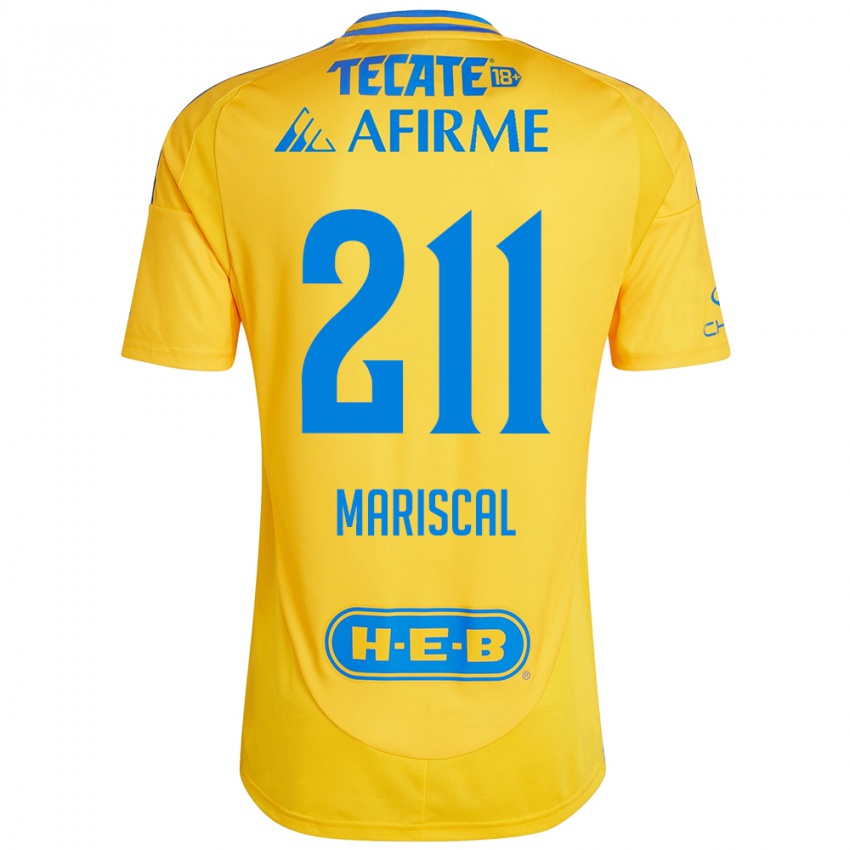 Gyermek Kevin Mariscal #211 Arany Sárga Hazai Jersey 2024/25 Mez Póló Ing