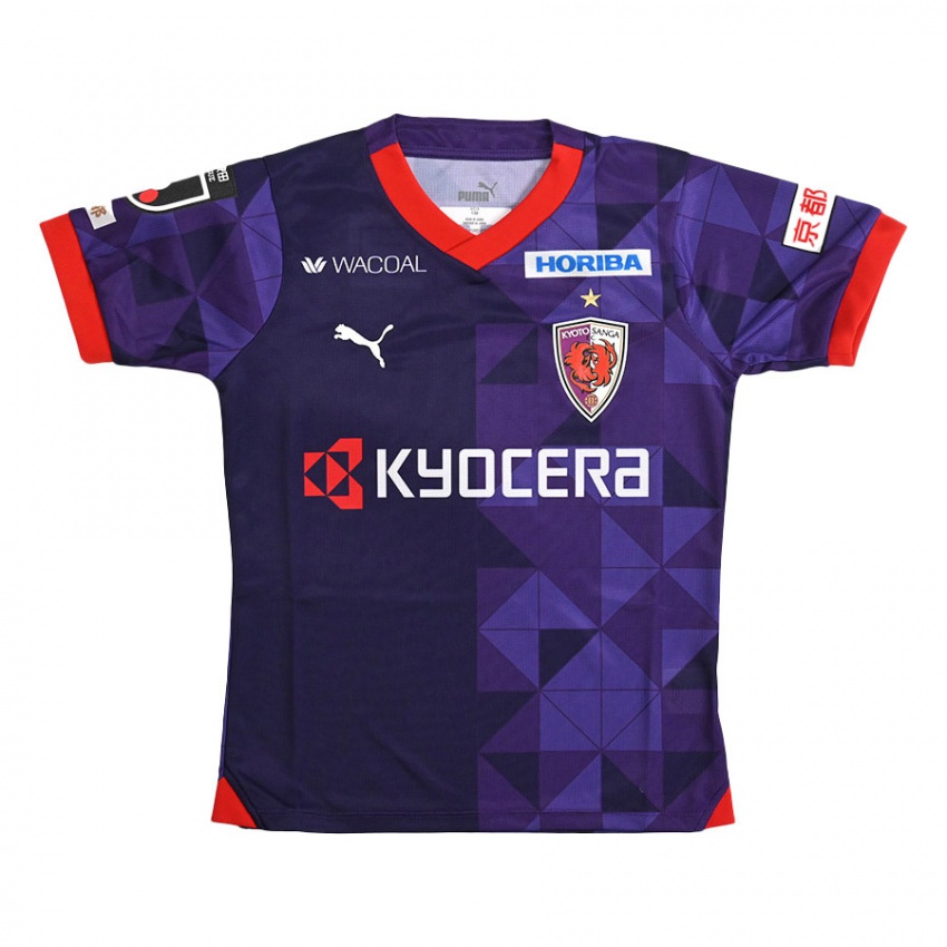 Gyermek Yuta Miyamoto #24 Lila Fehér Hazai Jersey 2024/25 Mez Póló Ing