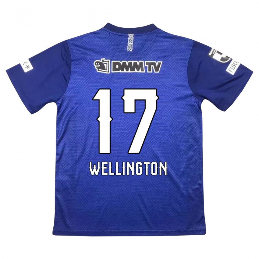 Gyermek Wellington #17 Sötétkék Hazai Jersey 2024/25 Mez Póló Ing