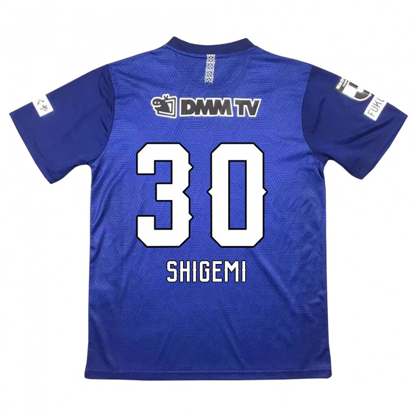 Gyermek Masato Shigemi #30 Sötétkék Hazai Jersey 2024/25 Mez Póló Ing