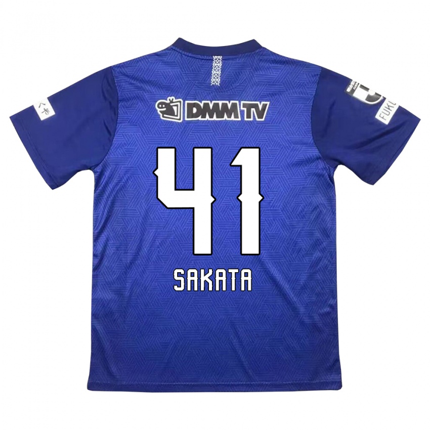 Gyermek Daiki Sakata #41 Sötétkék Hazai Jersey 2024/25 Mez Póló Ing