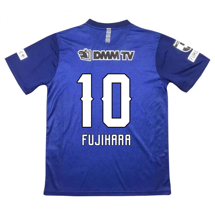 Gyermek Naoatsu Fujihara #10 Sötétkék Hazai Jersey 2024/25 Mez Póló Ing