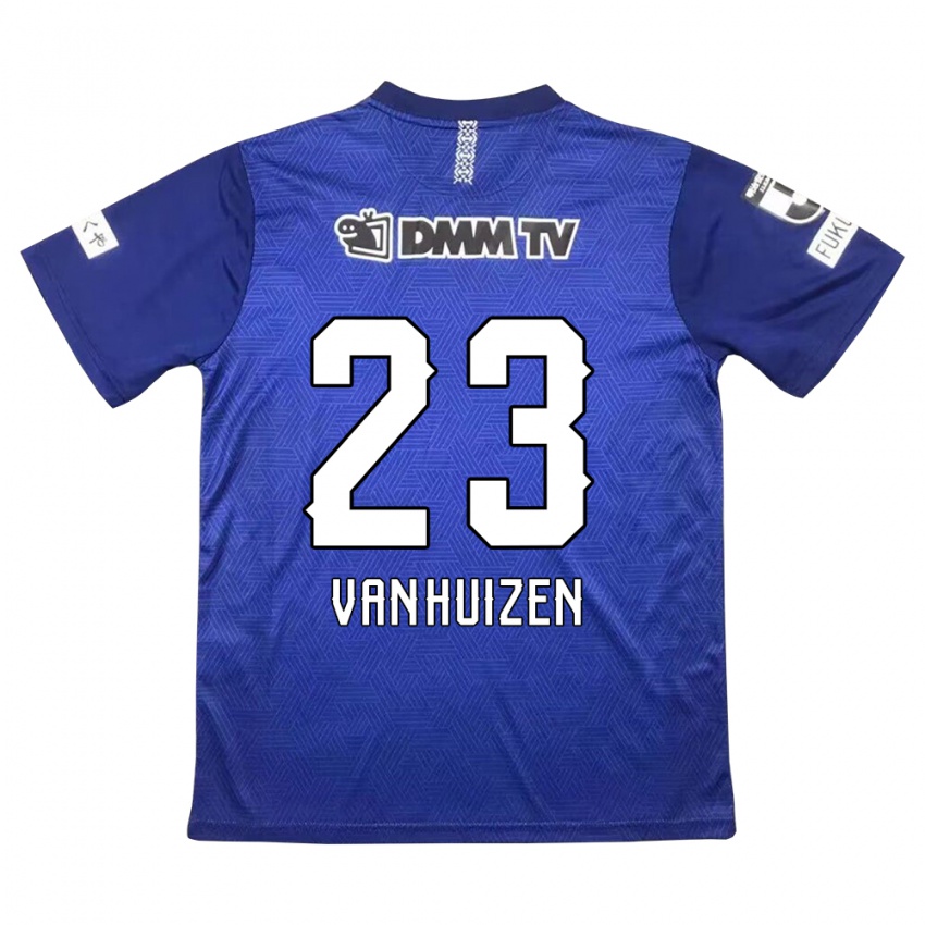 Gyermek Haruki Christopher Van Huizen #23 Sötétkék Hazai Jersey 2024/25 Mez Póló Ing