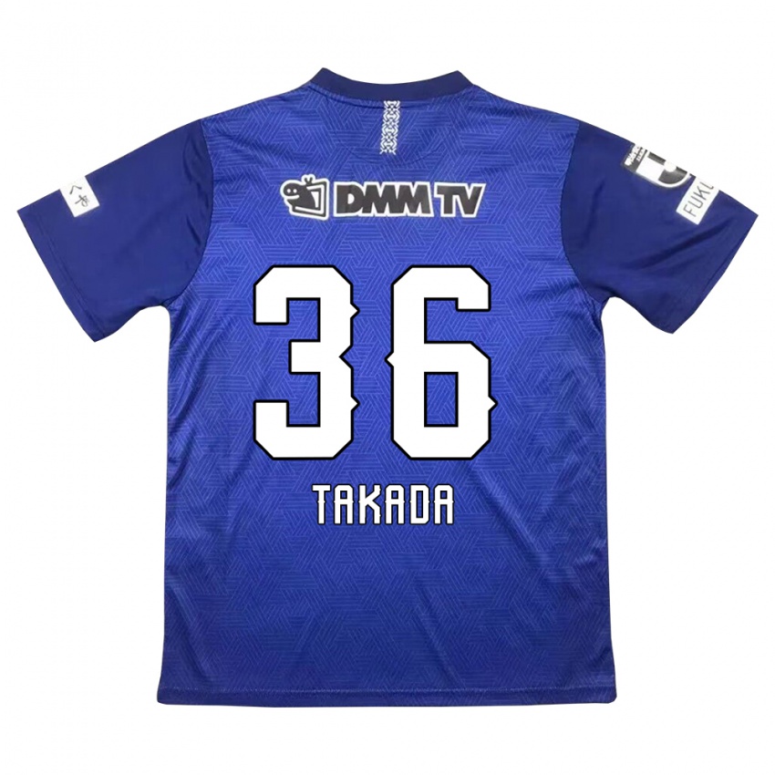 Gyermek Seiya Takada #36 Sötétkék Hazai Jersey 2024/25 Mez Póló Ing