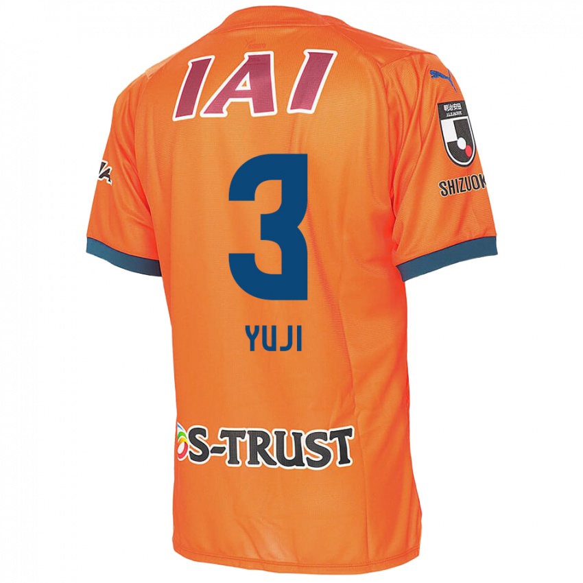 Gyermek Yuji Takahashi #3 Orange Blue Hazai Jersey 2024/25 Mez Póló Ing