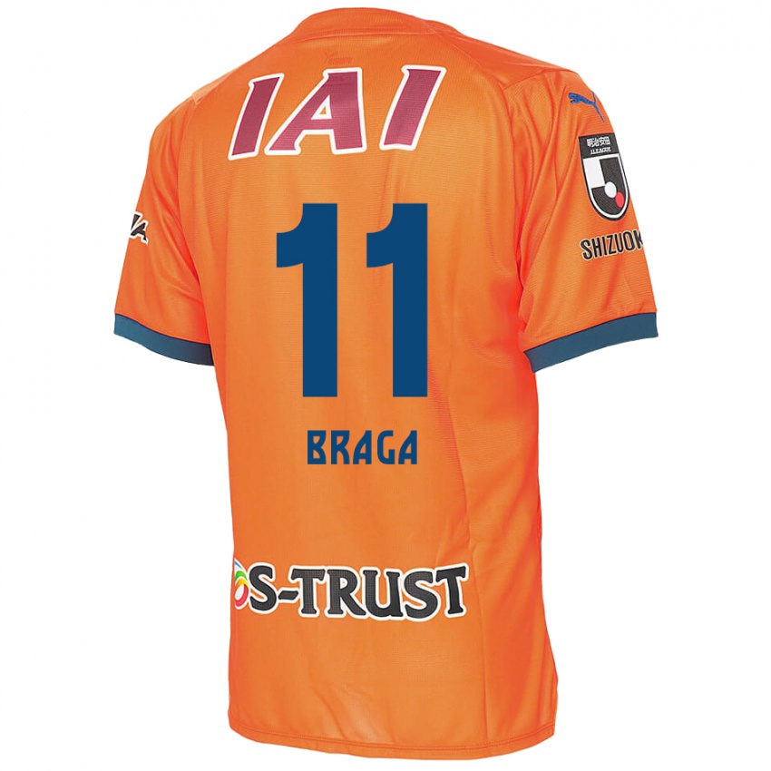 Gyermek Lucas Braga #11 Orange Blue Hazai Jersey 2024/25 Mez Póló Ing