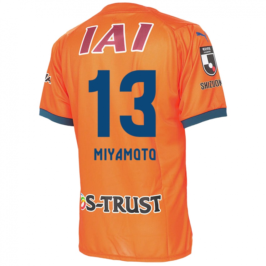 Gyermek Kota Miyamoto #13 Orange Blue Hazai Jersey 2024/25 Mez Póló Ing