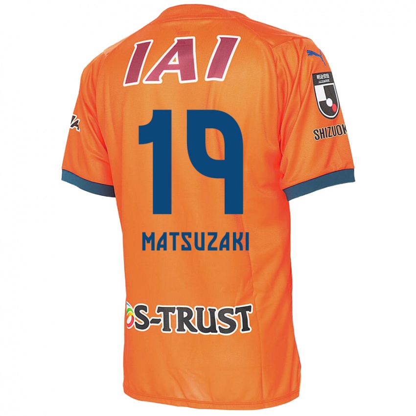 Gyermek Kai Matsuzaki #19 Orange Blue Hazai Jersey 2024/25 Mez Póló Ing