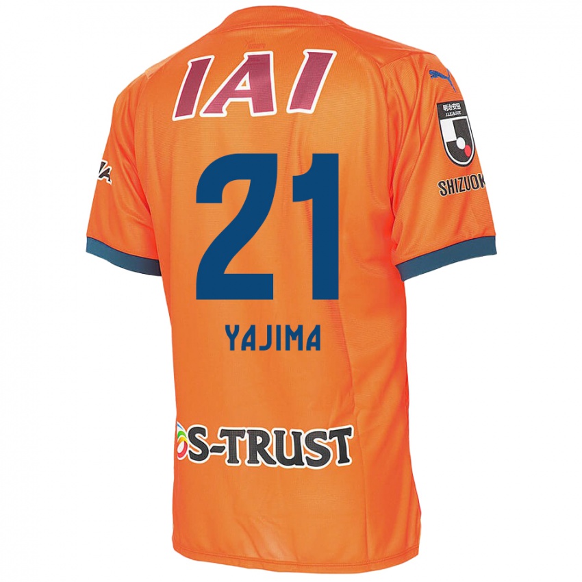 Gyermek Shinya Yajima #21 Orange Blue Hazai Jersey 2024/25 Mez Póló Ing