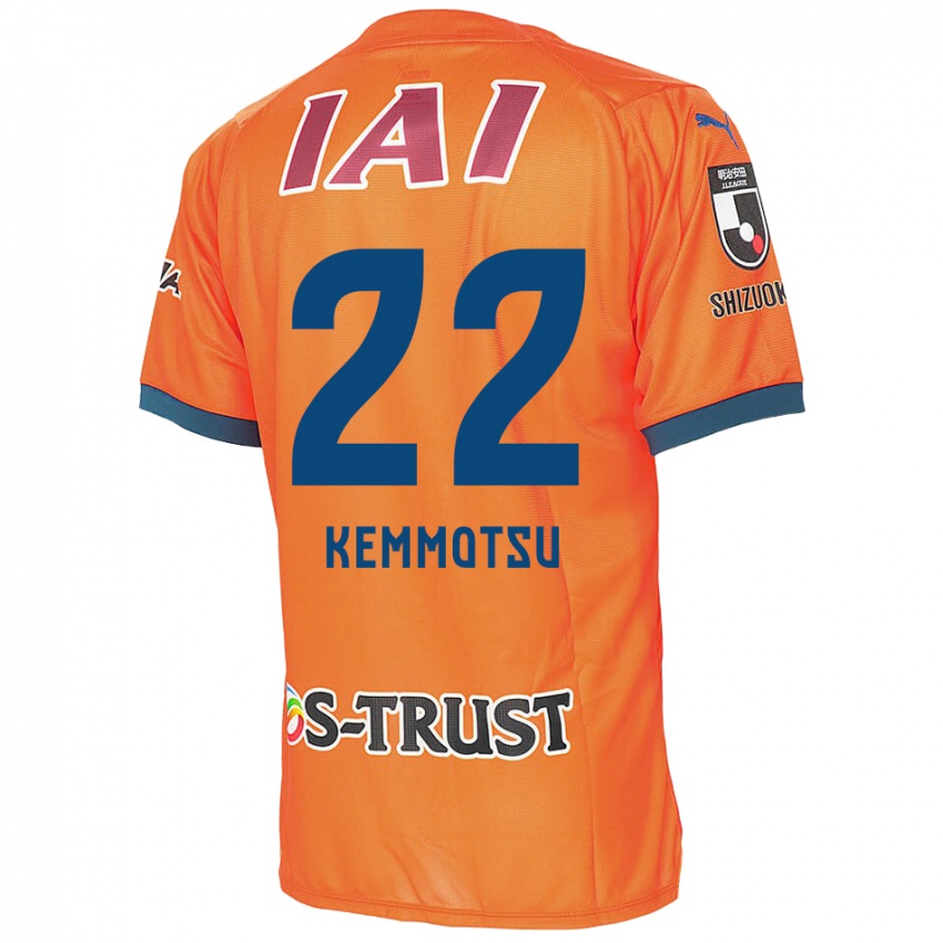 Gyermek Takumu Kemmotsu #22 Orange Blue Hazai Jersey 2024/25 Mez Póló Ing