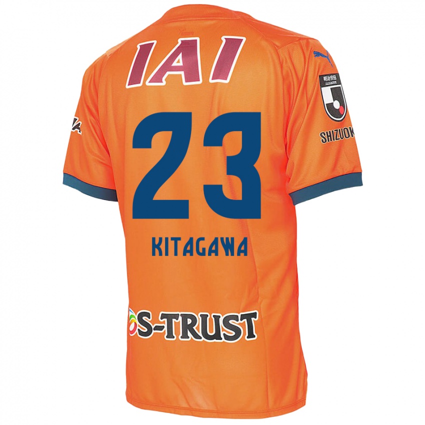 Gyermek Koya Kitagawa #23 Orange Blue Hazai Jersey 2024/25 Mez Póló Ing