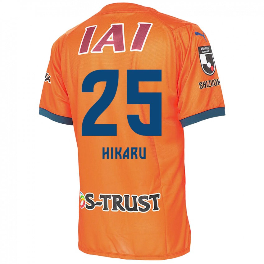 Gyermek Hikaru Naruoka #25 Orange Blue Hazai Jersey 2024/25 Mez Póló Ing