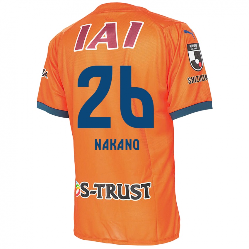 Gyermek Takeru Nakano #26 Orange Blue Hazai Jersey 2024/25 Mez Póló Ing