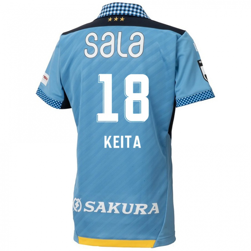 Gyermek Keita Takahata #18 Kék Fekete Hazai Jersey 2024/25 Mez Póló Ing