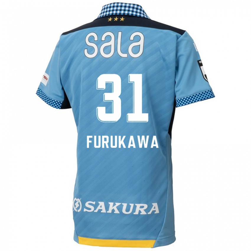 Gyermek Yosuke Furukawa #31 Kék Fekete Hazai Jersey 2024/25 Mez Póló Ing