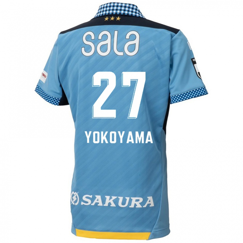 Gyermek Kota Yokoyama #27 Kék Fekete Hazai Jersey 2024/25 Mez Póló Ing