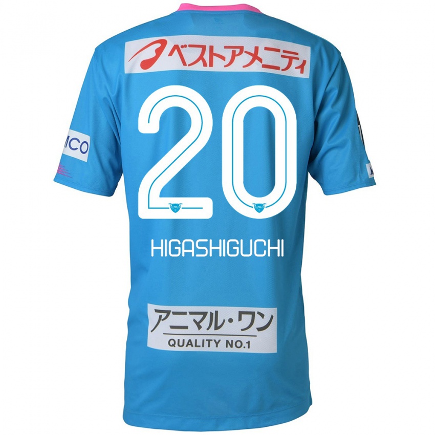 Gyermek Aitaro Higashiguchi #20 Kék Rózsaszín Hazai Jersey 2024/25 Mez Póló Ing