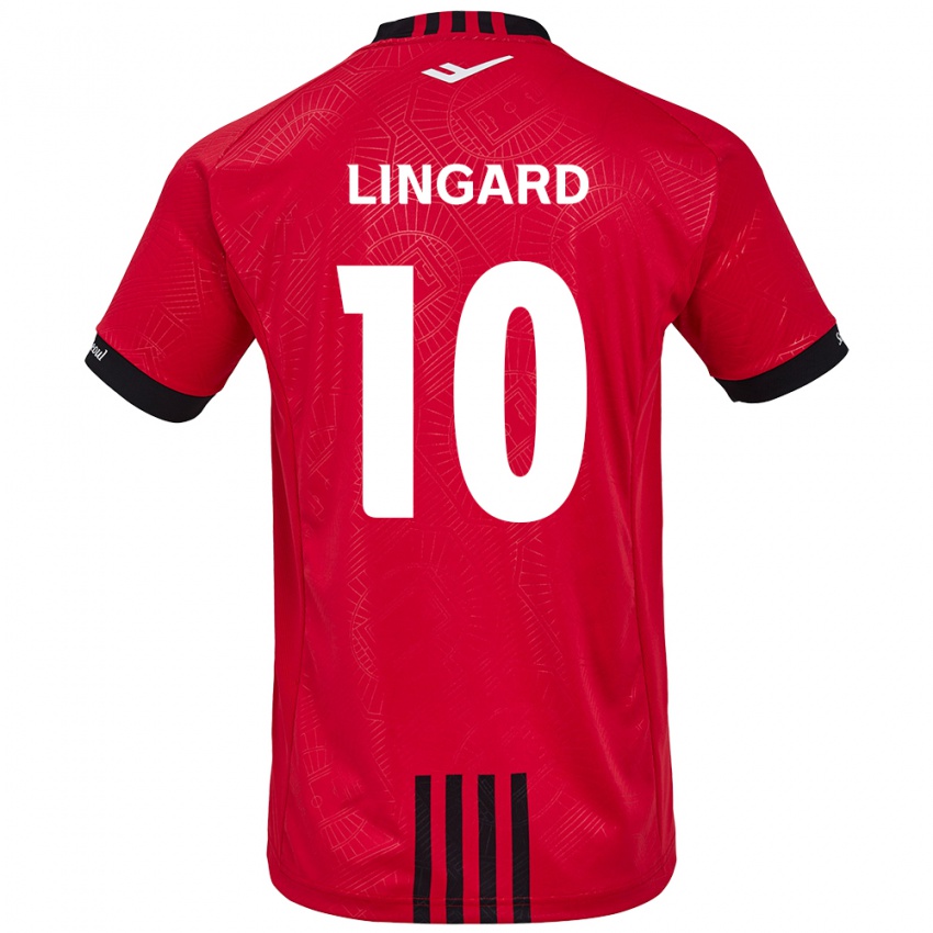 Gyermek Jesse Lingard #10 Piros Fekete Hazai Jersey 2024/25 Mez Póló Ing