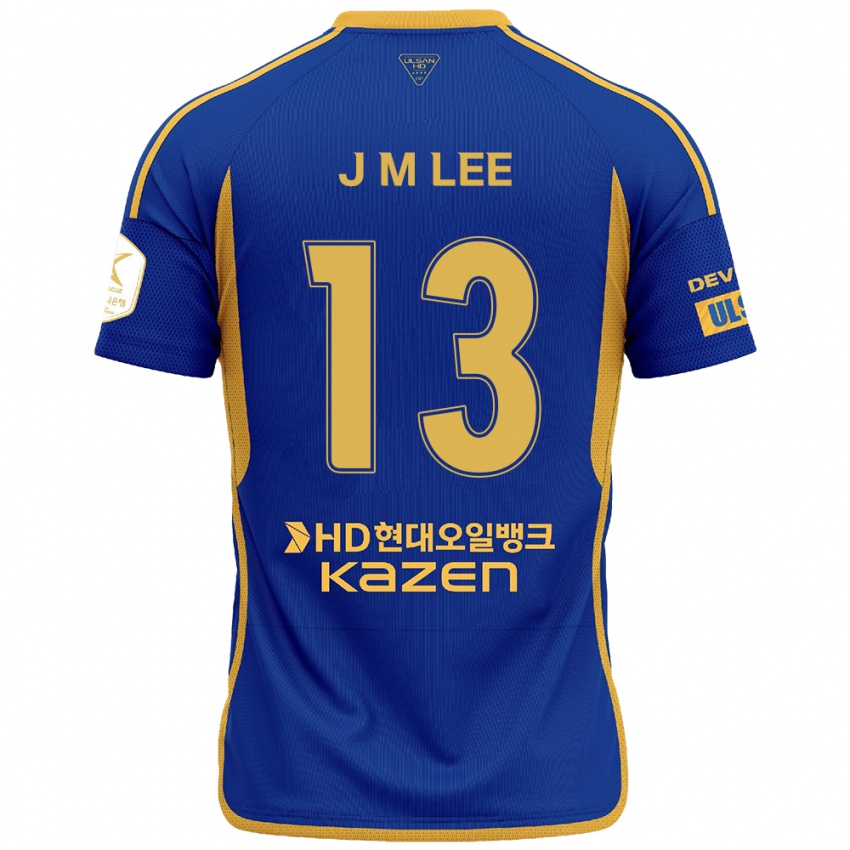 Gyermek Myung-Jae Lee #13 Kék Sárga Hazai Jersey 2024/25 Mez Póló Ing