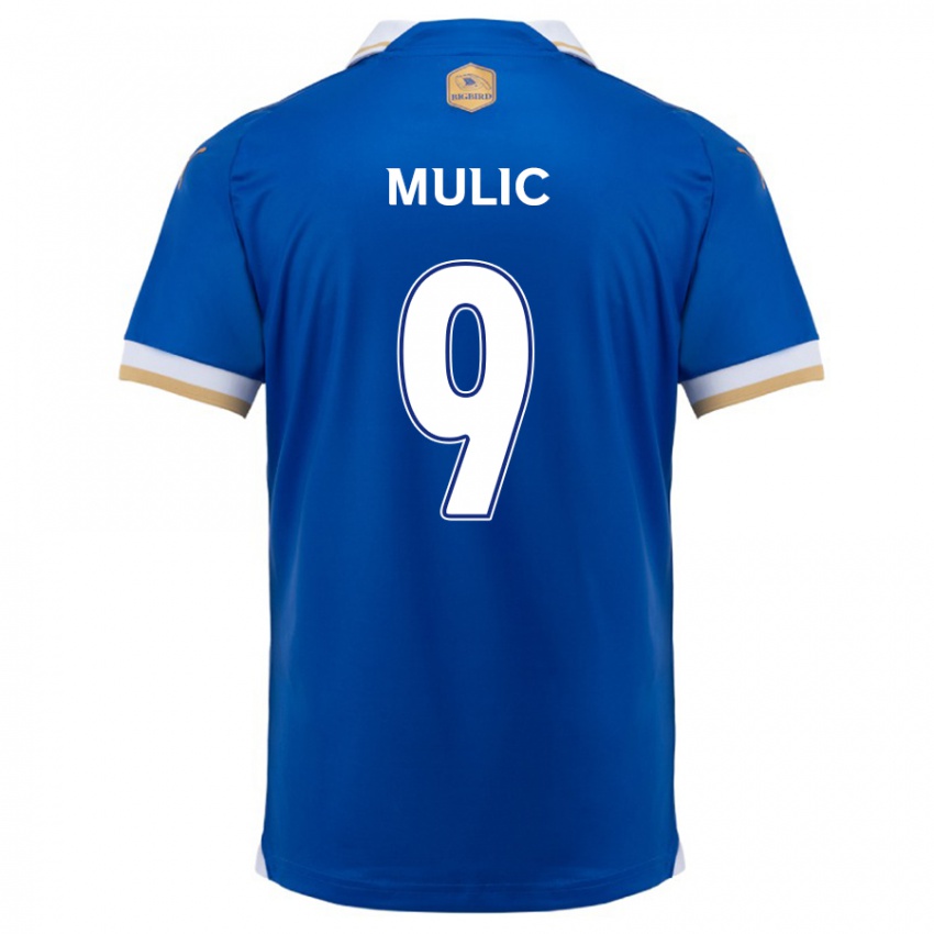 Gyermek Fejsal Mulic #9 Kék Fehér Hazai Jersey 2024/25 Mez Póló Ing