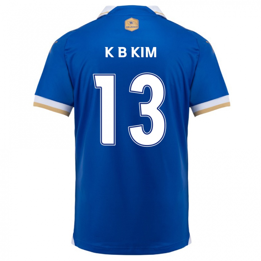 Gyermek Bo-Kyung Kim #13 Kék Fehér Hazai Jersey 2024/25 Mez Póló Ing