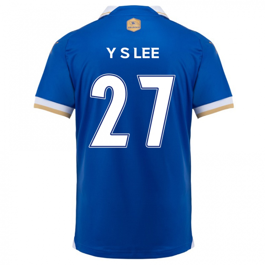 Gyermek Shi-Yeong Lee #27 Kék Fehér Hazai Jersey 2024/25 Mez Póló Ing