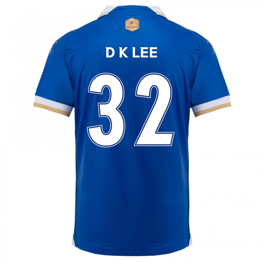 Gyermek Kyu-Dong Lee #32 Kék Fehér Hazai Jersey 2024/25 Mez Póló Ing