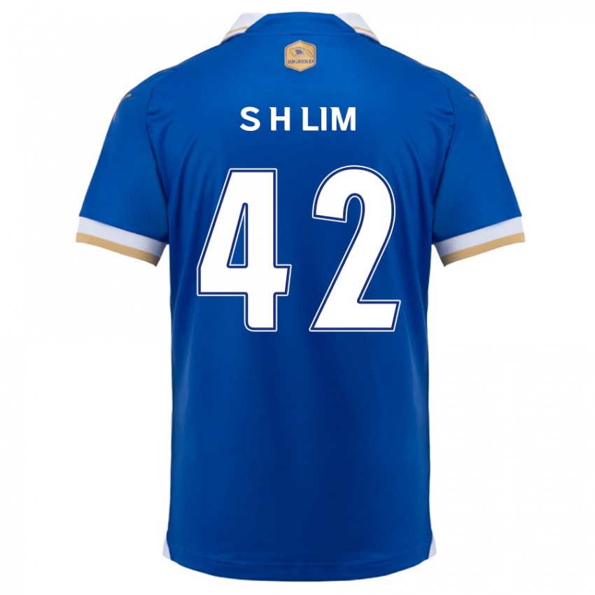 Gyermek Hyun-Sub Lim #42 Kék Fehér Hazai Jersey 2024/25 Mez Póló Ing