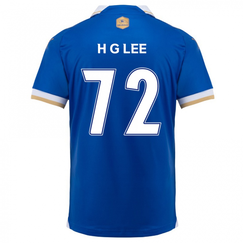 Gyermek Geon-Hee Lee #72 Kék Fehér Hazai Jersey 2024/25 Mez Póló Ing