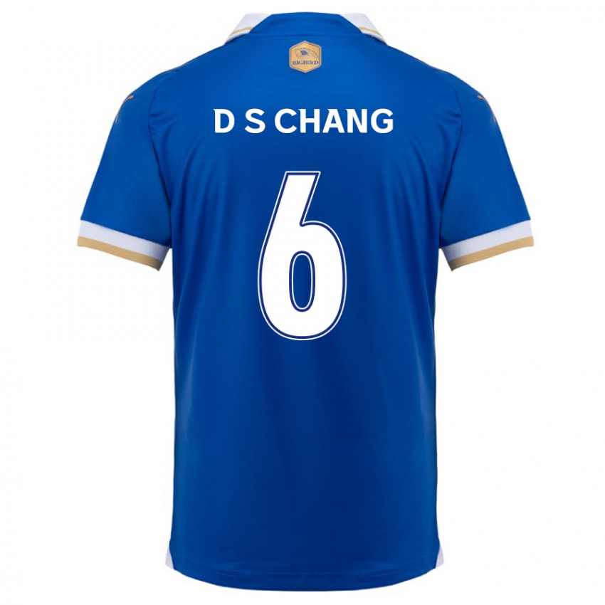 Gyermek Se-Dong Chang #6 Kék Fehér Hazai Jersey 2024/25 Mez Póló Ing