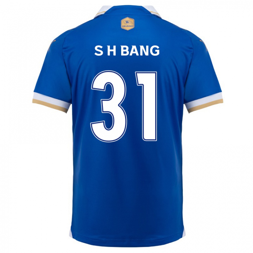 Gyermek Hee-Sang Bang #31 Kék Fehér Hazai Jersey 2024/25 Mez Póló Ing