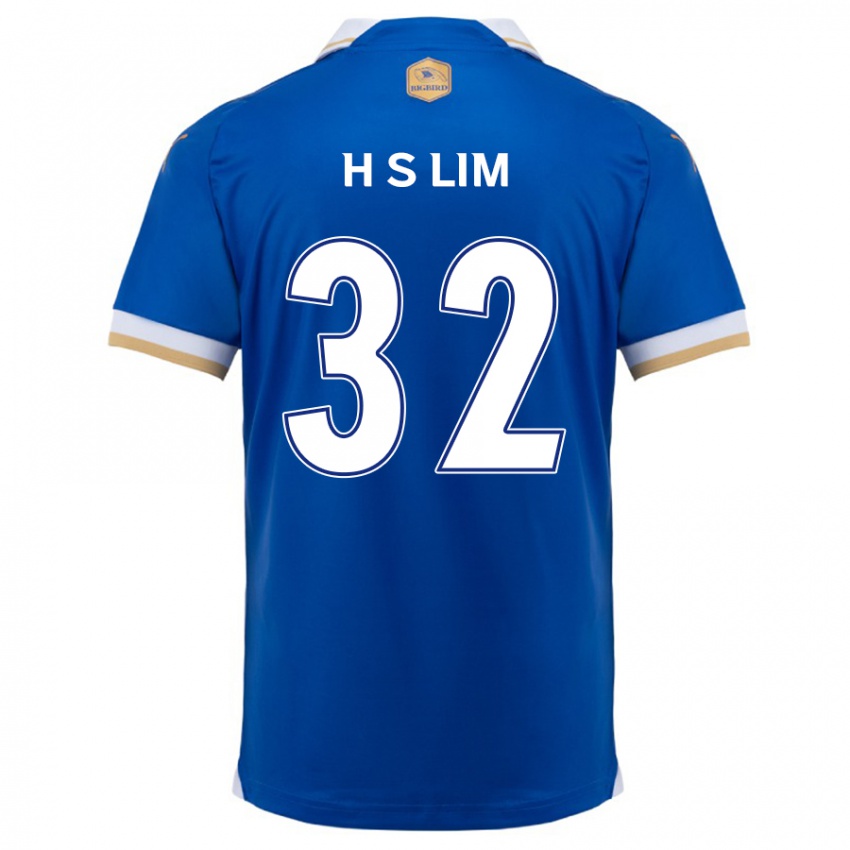 Gyermek Seong-Hyeon Lim #32 Kék Fehér Hazai Jersey 2024/25 Mez Póló Ing