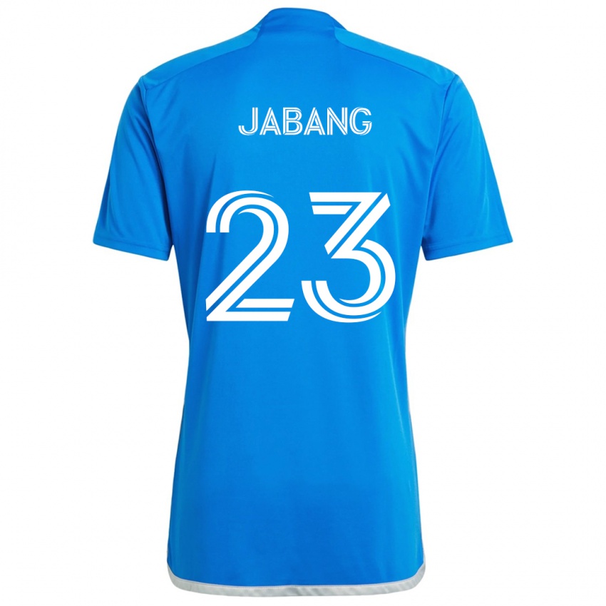 Gyermek Ousman Jabang #23 Kék Fehér Hazai Jersey 2024/25 Mez Póló Ing