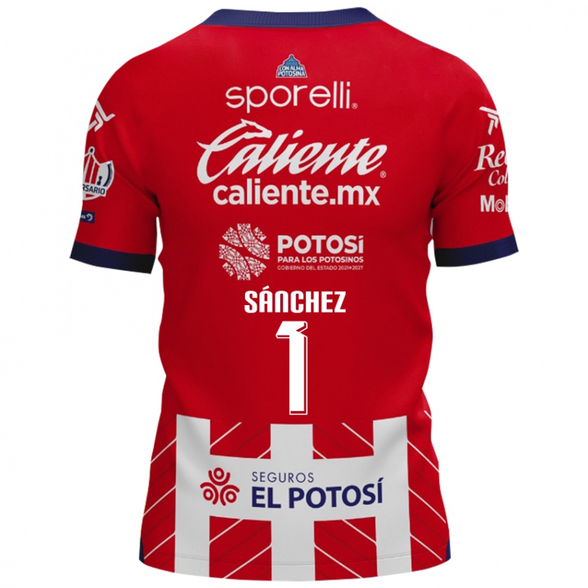 Gyermek Andrés Sánchez #1 Piros Fehér Hazai Jersey 2024/25 Mez Póló Ing