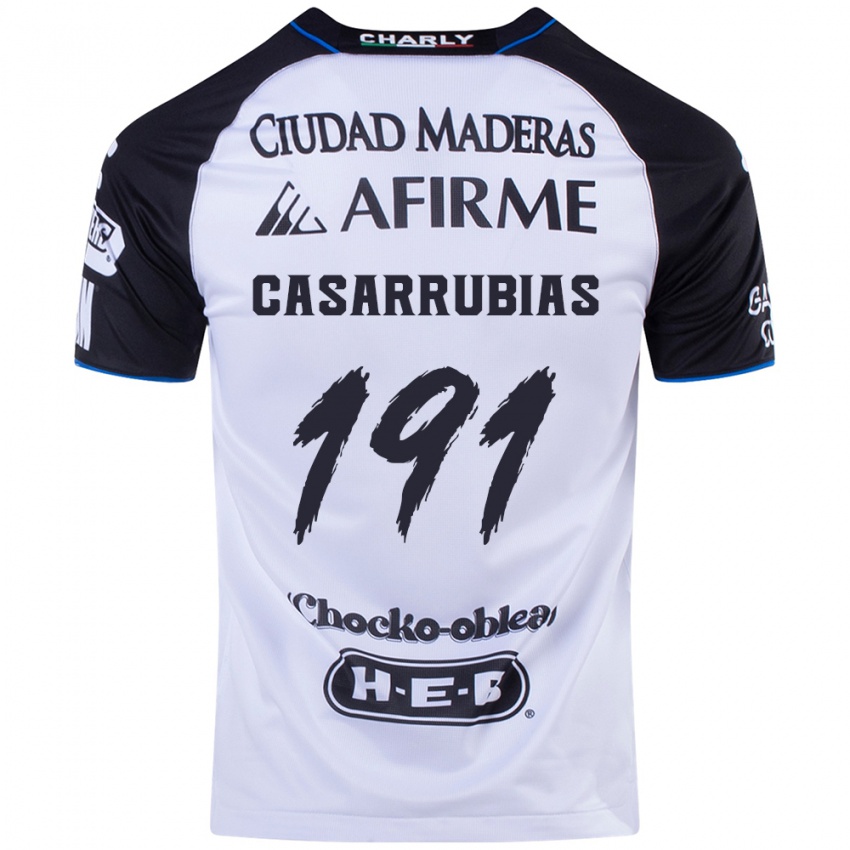 Gyermek Aaron Casarrubias #191 Fekete Kék Hazai Jersey 2024/25 Mez Póló Ing