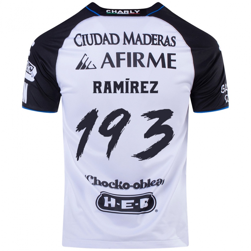 Gyermek Ángel Ramírez #193 Fekete Kék Hazai Jersey 2024/25 Mez Póló Ing