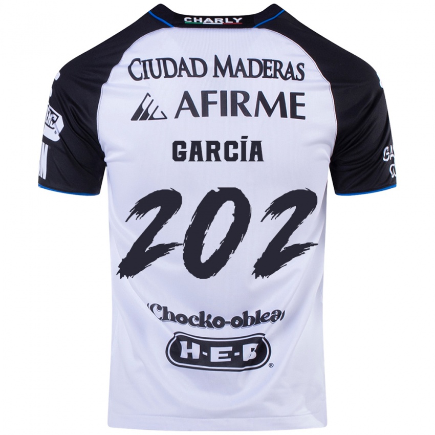 Gyermek Diego García #202 Fekete Kék Hazai Jersey 2024/25 Mez Póló Ing