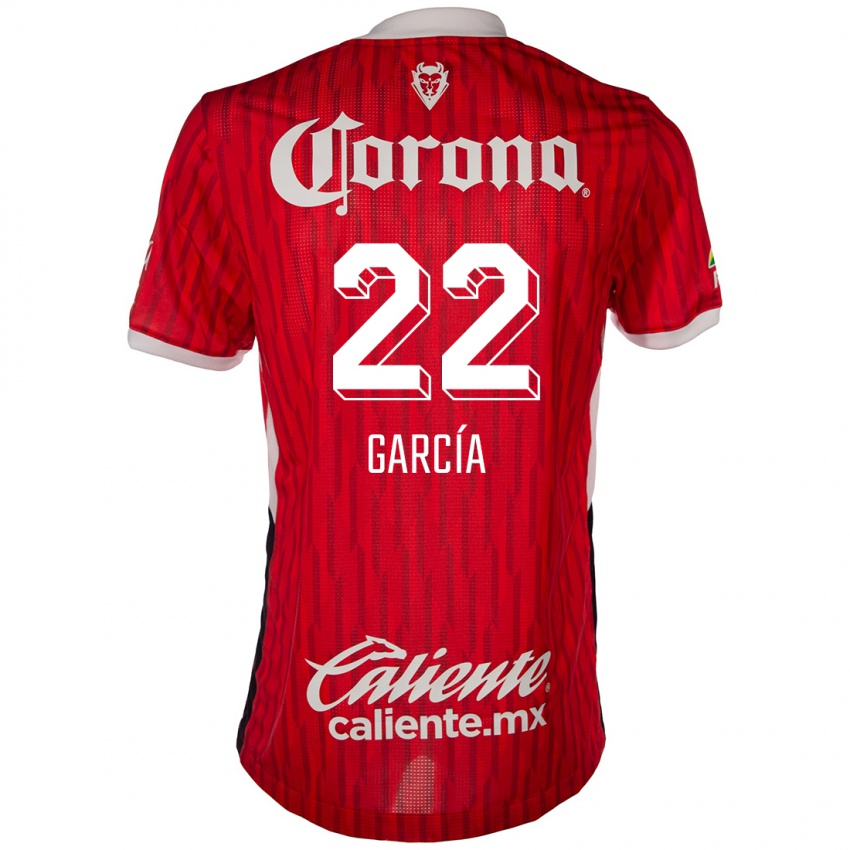 Gyermek Luis García #22 Piros Fehér Hazai Jersey 2024/25 Mez Póló Ing