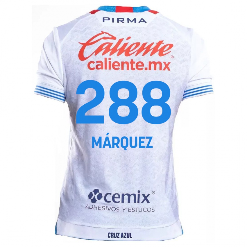 Gyermek Víctor Márquez #288 Fehér Kék Idegenbeli Jersey 2024/25 Mez Póló Ing