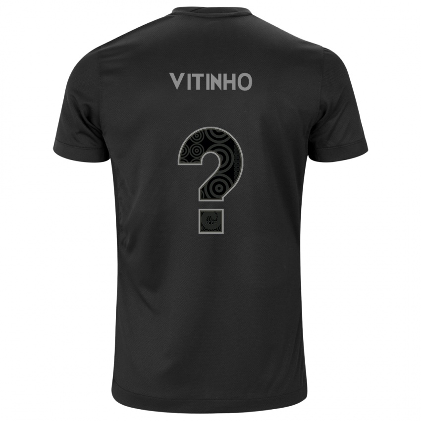 Gyermek Vitinho #0 Fekete Idegenbeli Jersey 2024/25 Mez Póló Ing