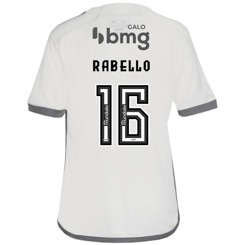 Gyermek Igor Rabello #16 Törtfehér Idegenbeli Jersey 2024/25 Mez Póló Ing