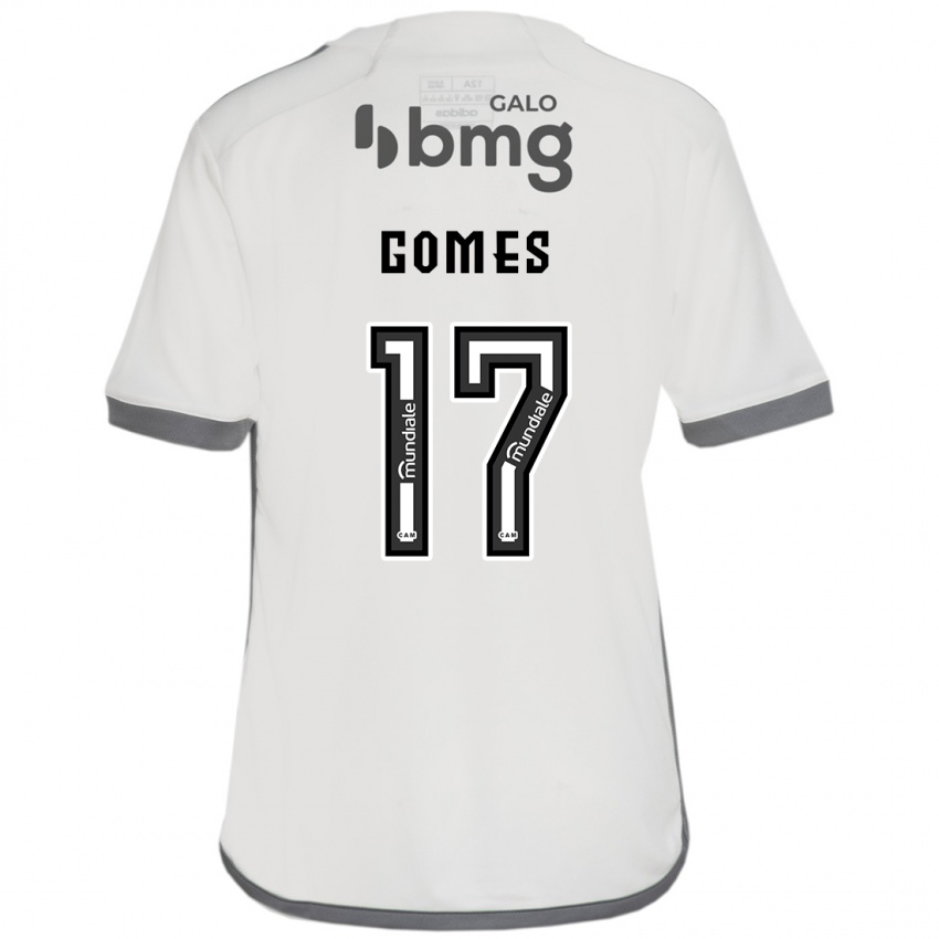 Gyermek Igor Gomes #17 Törtfehér Idegenbeli Jersey 2024/25 Mez Póló Ing