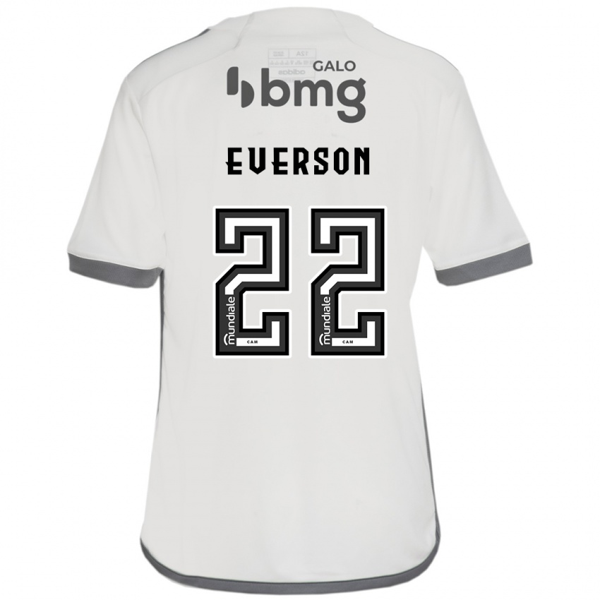 Gyermek Everson #22 Törtfehér Idegenbeli Jersey 2024/25 Mez Póló Ing