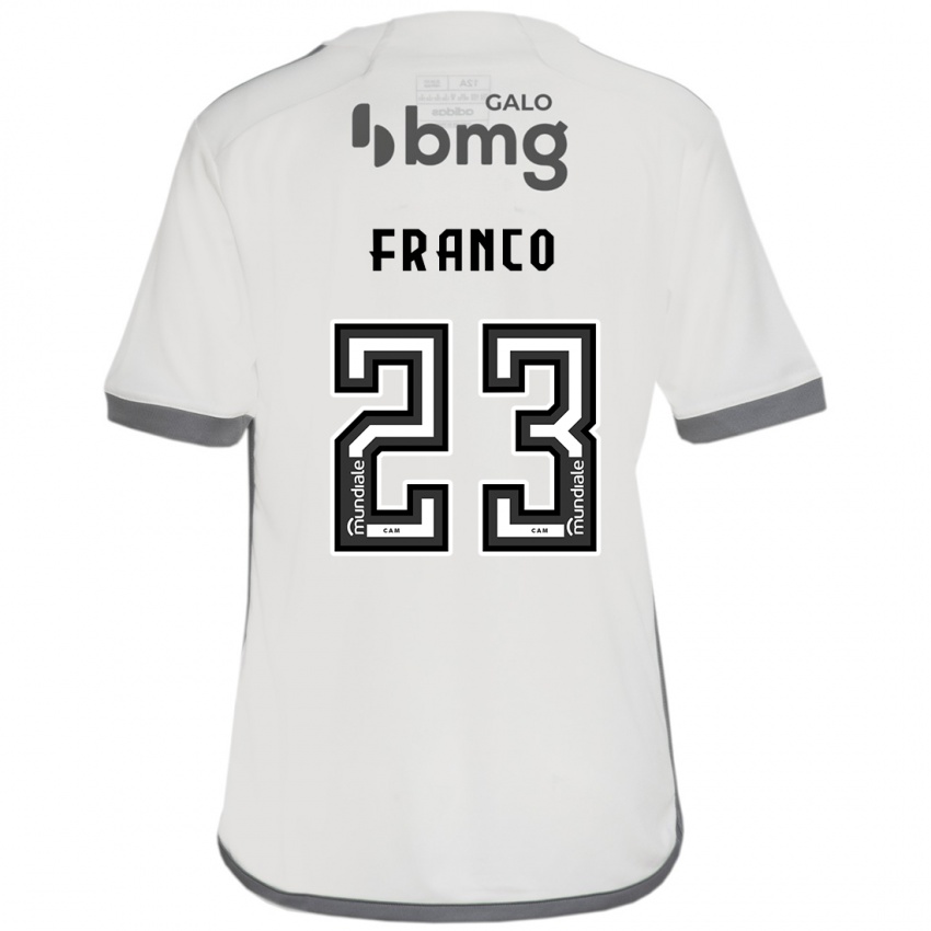 Gyermek Alan Franco #23 Törtfehér Idegenbeli Jersey 2024/25 Mez Póló Ing