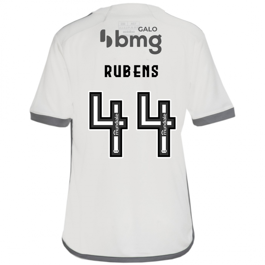 Gyermek Rubens #44 Törtfehér Idegenbeli Jersey 2024/25 Mez Póló Ing