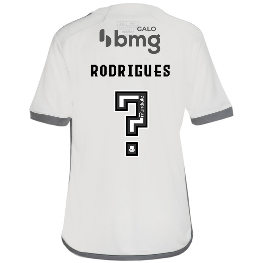 Gyermek Vinicius Rodrigues #0 Törtfehér Idegenbeli Jersey 2024/25 Mez Póló Ing