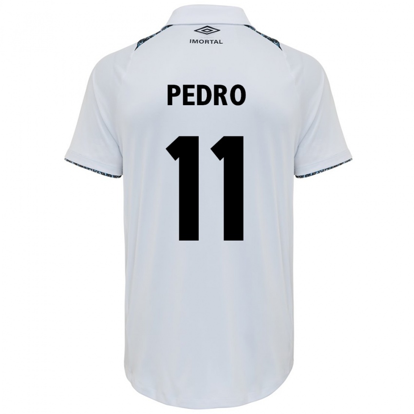 Gyermek João Pedro #11 Fehér Kék Idegenbeli Jersey 2024/25 Mez Póló Ing