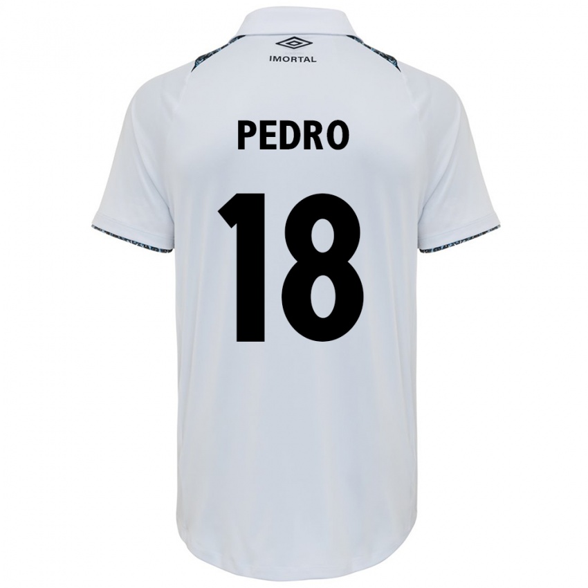 Gyermek João Pedro #18 Fehér Kék Idegenbeli Jersey 2024/25 Mez Póló Ing