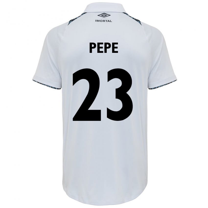 Gyermek Pepê #23 Fehér Kék Idegenbeli Jersey 2024/25 Mez Póló Ing